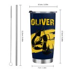 Gant de boxe multicolore personnalisé 20oz avec couvercle et paille Cadeau d'anniversaire pour les amoureux du sport et de la boxe