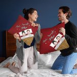 Personalized Our Snuggle Soft Throw Pillow Cover with Name Home Decor Valentine's Day Anniversary Housewarming Gift for Couple Newlywed