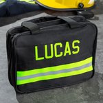 Bolsa de aseo impermeable con múltiples compartimentos para artículos de viaje esenciales Regalo de cumpleaños para bombero