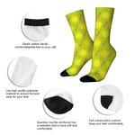 Personalized Multicolour Baseball Basketball Design Tube Socks with Name Birthday Game Day Gift for Sport Lovers