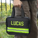 Bolsa de aseo impermeable con múltiples compartimentos para artículos de viaje esenciales Regalo de cumpleaños para bombero