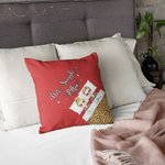 Personalized Our Snuggle Soft Throw Pillow Cover with Name Home Decor Valentine's Day Anniversary Housewarming Gift for Couple Newlywed