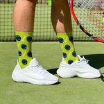 Personalized Multicolour Baseball Basketball Design Tube Socks with Name Birthday Game Day Gift for Sport Lovers