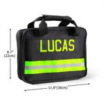 Bolsa de aseo impermeable con múltiples compartimentos para artículos de viaje esenciales Regalo de cumpleaños para bombero