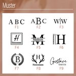 Personalisierte Faltbare Foto PU-Leder Geldbörse mit Namen Initiale Gravur Vatertag Jahrestag Geschenk für Herren