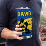 Gant de boxe multicolore personnalisé 20oz avec couvercle et paille Cadeau d'anniversaire pour les amoureux du sport et de la boxe