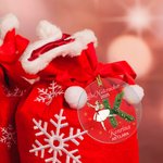 Personalized Nutcracker Clara Ballet Girl Faux Glitter Christmas Ornament with Initial Name Holiday Tree Decor Recital Gift for Ballerinas Dancers