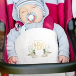 Personalisierte bestickt niedlich Salbei Stockente Monogramm 100% Baumwolle weiches Baby Steppdecke mit Monogramm Baby Dusche Geschenk für Neugeborene