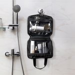 Bolsa de aseo impermeable con múltiples compartimentos para artículos de viaje esenciales Regalo de cumpleaños para bombero