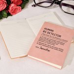 Personalized Funny Quote Definition Name A5 Leather Journal Notebook with 100 Lined Pages Birthday Office Gift for Writers Colleagues Friends