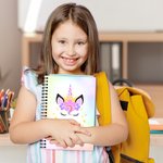 Personlig Fantasy Unicorn Star Name A5 spiralbok med 120 linjerte sider Bursdagsgave til familie og venner