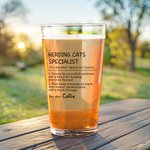 Personalized 16oz Funny Name Definition Beer Glass with Name Barware Oktoberfest Party Birthday Gift for Liquor Lover