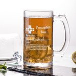 Verre à Bière Whisky Personnalisé avec Nom de l'Alcool et du 