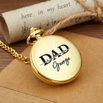Personalised Engraved Monogram Classic Pocket Watch Birthday Valentine's Day Father's Day Gift for Men