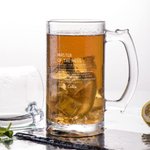 Personalisierte eingraviert lustiges Zitat Definition Name 16oz Glas Bierkrug mit Griff Geburtstag Party Geschenk für Männer Freunde Schnapsliebhaber