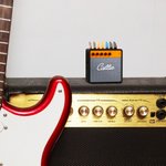 Personalisierter 3D-Druck Gitarre Plektrum Halter im Lautsprecher Design mit Namen Picks Display Geburtstag Geschenk für Gitarristen Musikliebhaber