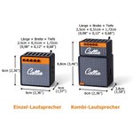 Personalisierter 3D-Druck Gitarre Plektrum Halter im Lautsprecher Design mit Namen Picks Display Geburtstag Geschenk für Gitarristen Musikliebhaber