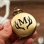 Personalised Engraved Monogram Classic Pocket Watch Birthday Valentine's Day Father's Day Gift for Men