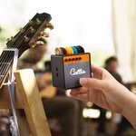 Personalisierter 3D-Druck Gitarre Plektrum Halter im Lautsprecher Design mit Namen Picks Display Geburtstag Geschenk für Gitarristen Musikliebhaber