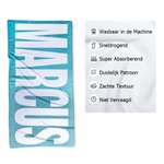 Gepersonaliseerde Premium Absorberende Sneldrogende Zachte Strandhanddoek met Naam Multikleur Strand Verjaardags Cadeau voor Familie en Vrienden