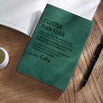 Personalized Funny Quote Definition Name A5 Leather Journal Notebook with 100 Lined Pages Birthday Office Gift for Writers Colleagues Friends