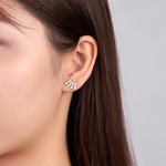 Personalised Dainty Angel Number Lucky Number Stud Earrings Birthday Gift for Friends Girls