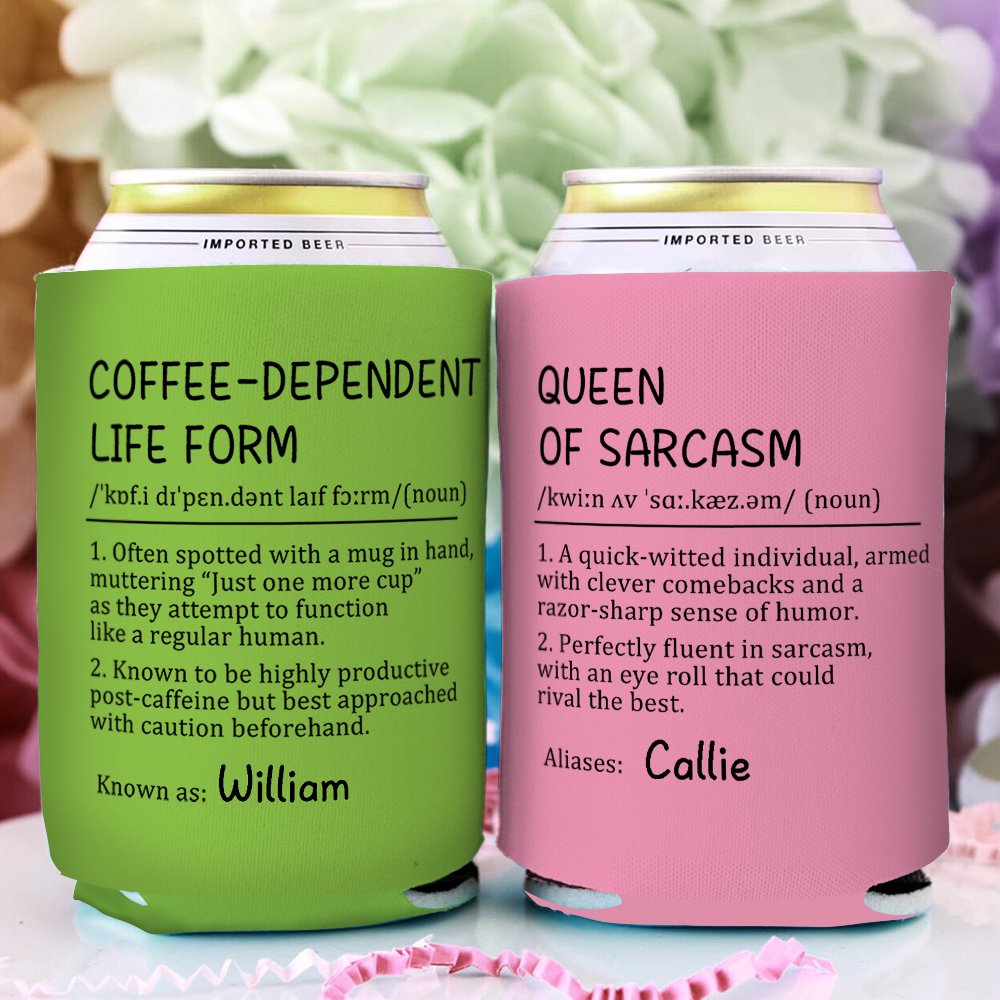 Gepersonaliseerd Multicolor Grappig Citaat Bierblik Koeler Hoesje met Naam  Verjaardagsfeest Cadeau voor Vrienden Bierliefhebbers - CALLIE, image size:1000x1000