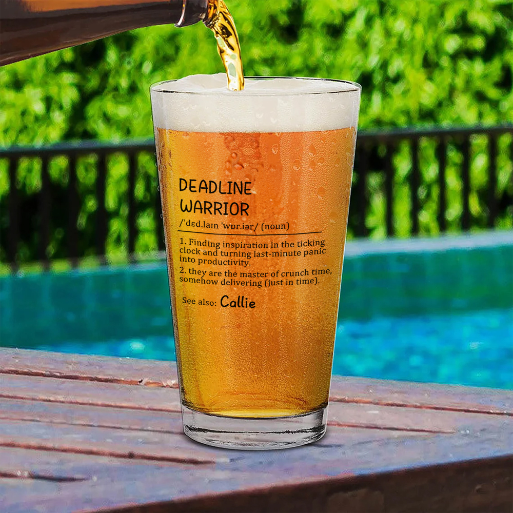 Verre à bière avec nom personnalisé 16oz Oktoberfest Party Birthday Gift for Liquor Lover Lover