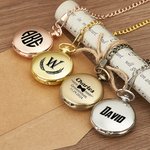 Personalised Engraved Monogram Classic Pocket Watch Birthday Valentine's Day Father's Day Gift for Men