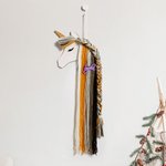 Henkilökohtainen Fantasy yksisarvinen lanka tupsu hiustarvikkeet varastointi järjestäjä nimi hiuslipsit söpö lapsi huoneen seinä sisustus syntymäpäivälahja tytöille