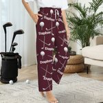 Pijama personalizado con el nombre del club de golf Pantalones de pijama suaves con cordón y bolsillo Ropa de dormir cómoda Regalo de cumpleaños para 