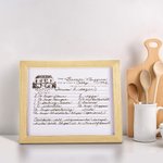 Custom Handwritten Recipe/Letter transferred to Wood Sign for Memento