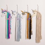 Henkilökohtainen Fantasy yksisarvinen lanka tupsu hiustarvikkeet varastointi järjestäjä nimi hiuslipsit söpö lapsi huoneen seinä sisustus syntymäpäivälahja tytöille