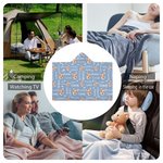 Personalisierte niedlichen Hund Katze Foto Avatar Pfote drucken Knochen weiche Kapuze Decke mit Namen Multicolor Geburtstag Geschenk für Tierliebhaber