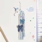 Henkilökohtainen Fantasy yksisarvinen lanka tupsu hiustarvikkeet varastointi järjestäjä nimi hiuslipsit söpö lapsi huoneen seinä sisustus syntymäpäivälahja tytöille