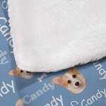 Personalisierte niedlichen Hund Katze Foto Avatar Pfote drucken Knochen weiche Kapuze Decke mit Namen Multicolor Geburtstag Geschenk für Tierliebhaber