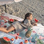 Personalisierte überdimensionale schnell trocknende Meerjungfrau Strandtuch mit Initiale und Name Sommer Reise wesentliche Geschenk für Frauen Mädchen