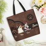 Borsa da spesa capiente con design di cane o gatto personalizzabile fino a 8 nomi regalo di compleanno per amanti degli animali