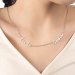 Personalised Minimalist Multiple Names Necklace Mother's Day Birthday Gift for Women