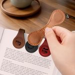 Personalisiertes Magnetisches Blume Initiale PU Leder Lesezeichen Buchzubehör Geburtstag Geschenk für Buchliebhaber Bücherwurm