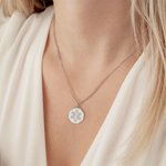 Personalized Engraved Medical Emergency Alert ID Octagon Necklace with Text and Star of Life Gift for Diabetic Allergy Autism Women Men