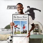 Personalized Soccer Time 1-4 Photos Painting Poster with Text and Housewarming Birthday Gift for Soccer Players