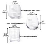 Personalised Funny Quote Definition Name Whisky Bourbon Rocks Glasses with Slate Coaster Set Birthday Party Gift for Colleagues Family Friends