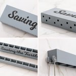 Personalized 3D Printed 8 Dividers Reusable Straw Brush Holder Organizer with Hooks Tape Kitchen Storage Essentials Birthday Gift for Family Friend