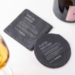 Personalised Funny Quote Definition Name Whisky Bourbon Rocks Glasses with Slate Coaster Set Birthday Party Gift for Colleagues Family Friends