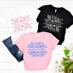 Personalizada Rosa Margarita Floral Camiseta Sudadera con Texto Tienda Apertura Cumpleaños Regalo para los amantes de los arreglos florales Jardinería