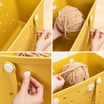 Personalisiertes Durchsichtiges Namenstasche-Garnspinner-Set Häkeln Stricken Zubehör für BOGG-Urlaub Geburtstag Geschenk für Handarbeits-Liebhaber