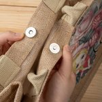 Sac en toile de jute avec nom Cadeau de Saint-Valentin pour ami(e) famille