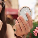 Personalisierte kompakte Make-up-Spiegel gefaltet Spiegel mit Namen Hochzeit Braut Dusche Geschenk für sie Brautjungfer