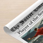 Personalized Soccer Time 1-4 Photos Painting Poster with Text and Housewarming Birthday Gift for Soccer Players